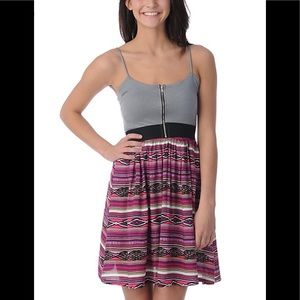 Crafty beautiful pink tribal zipper dress